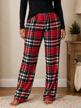 Secret Treasures Red Plaid Flannel Pajama Pants L - NWT